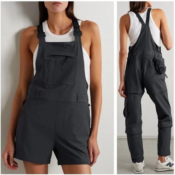 Outdoor Voices Rectrek Convertible Terrastretch Overalls XXL Anthracite Hiking - Picture 1 of 11